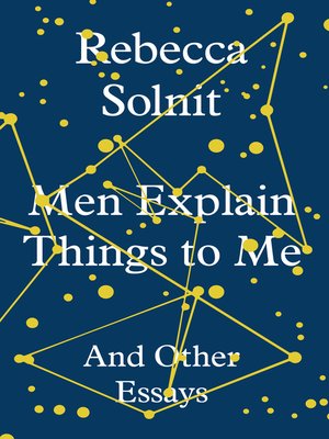 cover image of Men Explain Things to Me